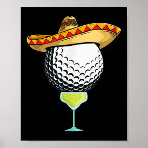 Affiche Bal De Golf Cinco De Mayo Avec Sombrero Et Margari
