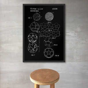 Affiche Bal de soccer Art brevet