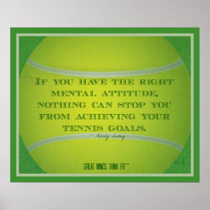 Affiche Bal de tennis et citation 003