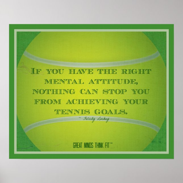 Affiche Bal de tennis et citation 003 (Devant)