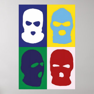 Affiche Balaclava Japonais Abstrait Bauhaus Formule Modern