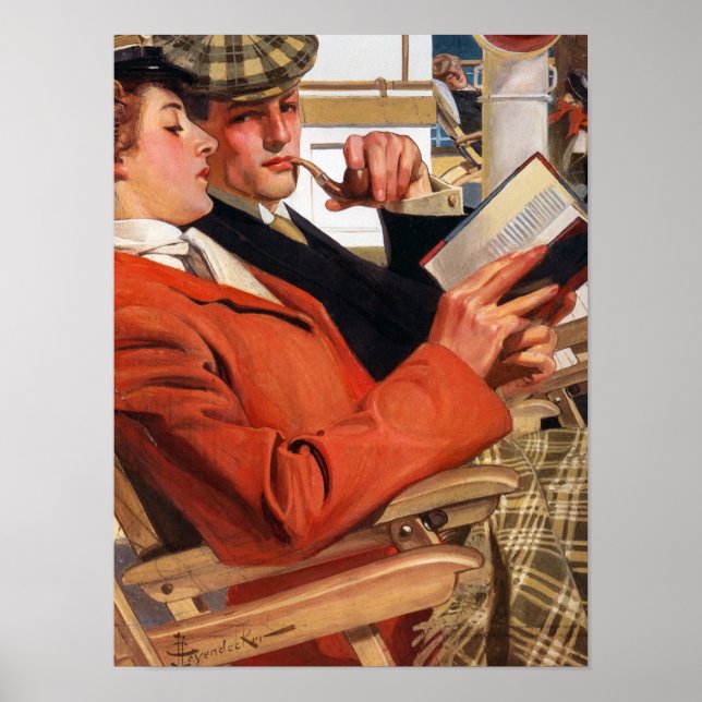 Affiche Balade à travers la mer, 1904 par Leyendecker (Devant)