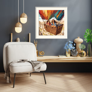 Affiche Balade en montgolfière en Cappadoce, Turquie Impri