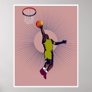 Affiche baladeur de basket-ball