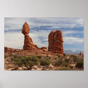 Affiche Balanced Rock au Parc national des Arches, Moab, U