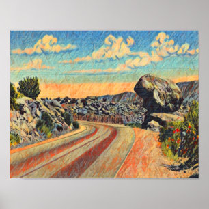 Affiche Balanced Rock Tijeras Canyon