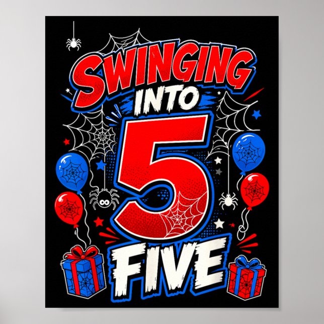 Affiche Balancer Dans 5 Toile D'araignée 5e Anniversaire G (Devant)