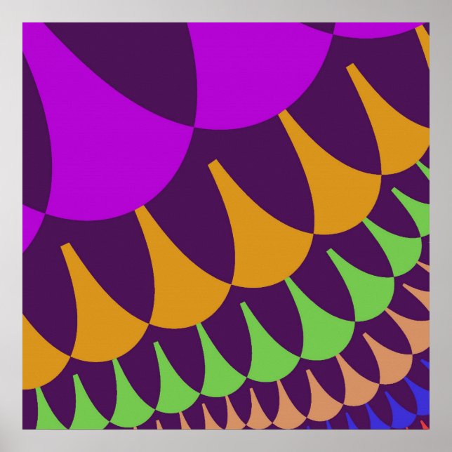 Affiche Balances violettes et orange (Devant)