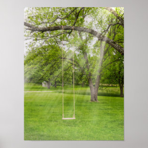 Affiche Balançoire Au Soleil