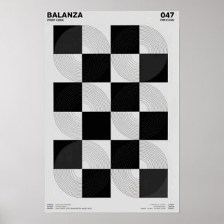 Affiche Balanza : Série Géométrique