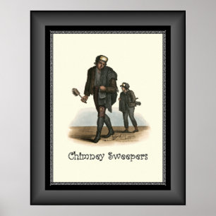 Affiche Balayeuses de cheminée ~ Thomas Lord Busby ~ Londr