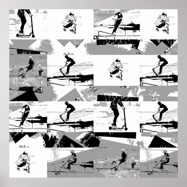 Affiche Balayons autour - Stunt Scooter Rider (Devant)