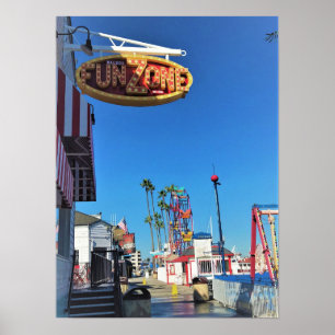 Affiche Balboa Fun Zone, Newport Beach, Californie