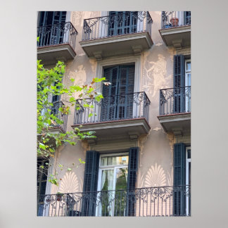 Affiche Balcons de Barcelone