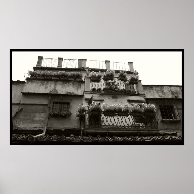 Affiche Balcons Ponte Vecchio (Devant)