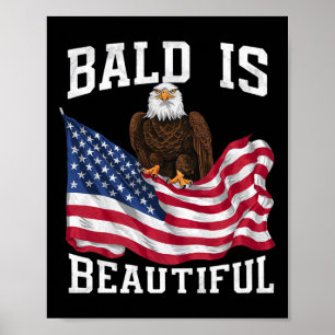 Affiche Bald Eagle Bald Est Belle 4 juillet Indépendant