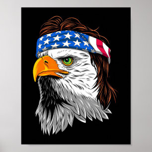 Affiche Bald Eagle Mullet USA