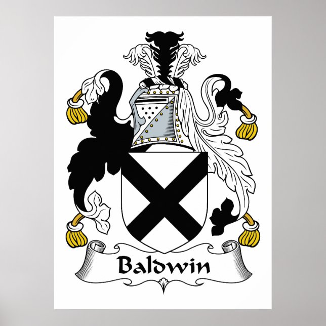 Affiche Baldwin Family Crest (Devant)