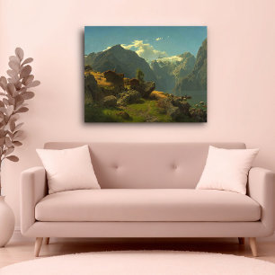 Affiche Bale beach, Hans Fredrik Gude