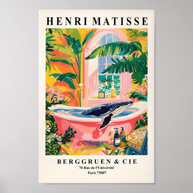 Affiche Baleine À Baleine À Bois Poster, Plage Dopamine (Devant)