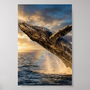 Affiche "baleine à bosse"