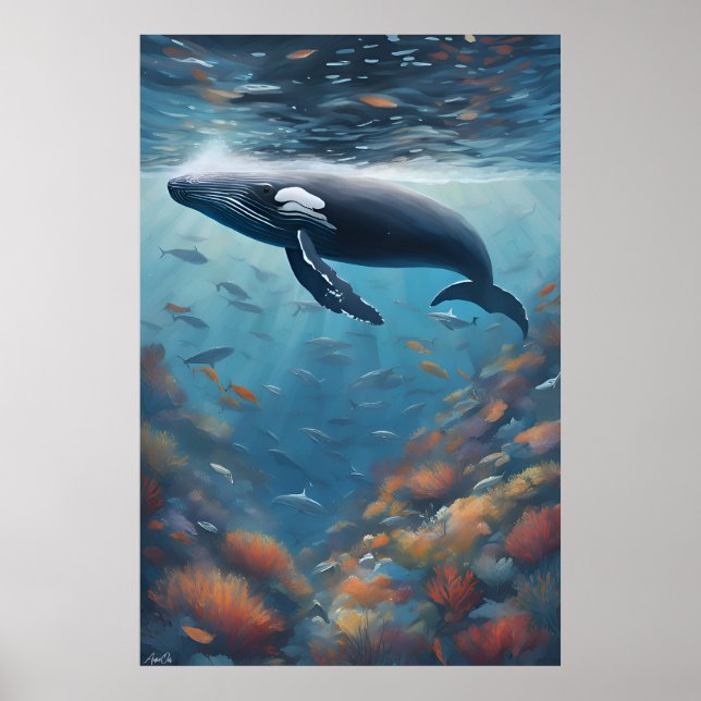 Affiche | Baleine à bosse | Art (Devant)