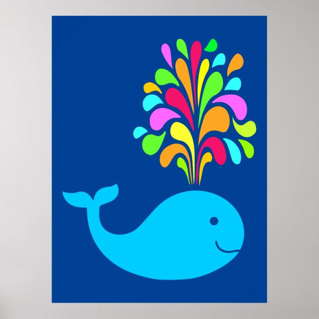 Affiche Baleine amusante (Devant)