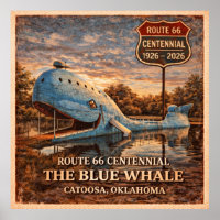 Baleine bleue de Catoosa Oklahoma Centennial