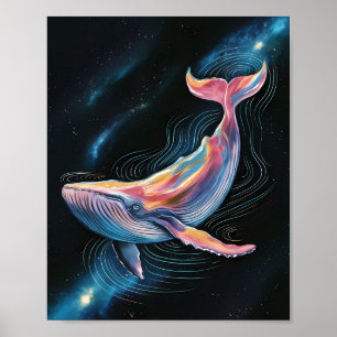 Affiche Baleine cosmique