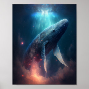 Affiche Baleine Dans Le Ciel L'Art Imaginaire