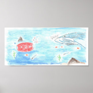 Affiche Baleine et Red Runner chantant