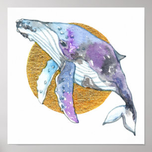 Affiche Baleine Fly
