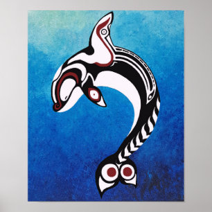 Affiche Baleine heureuse