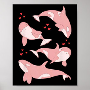 Affiche Baleine orque mignonne biologiste marin animaux ma