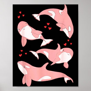 Affiche Baleine orque mignonne biologiste marin animaux ma