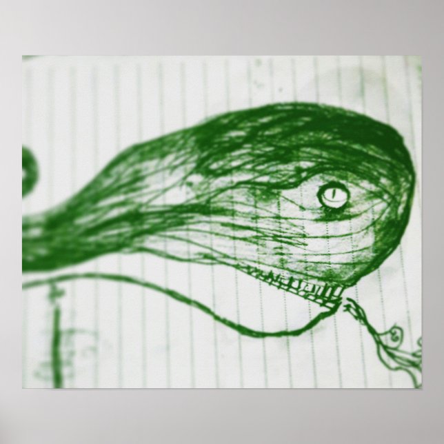 Affiche baleine verte yaei (Devant)