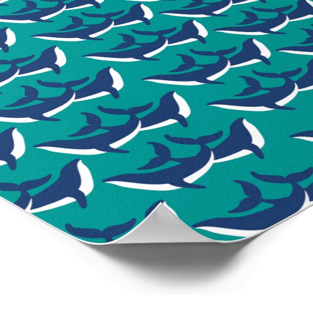 Affiche Baleines Bleues Bleues Bleues Bleues Bleues Bleues (Coin)