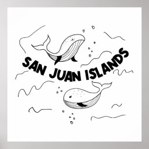 Affiche Baleines des îles San Juan