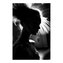 Balerine élégante avec effet flou