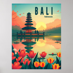 Affiche Bali Indonésie Voyages