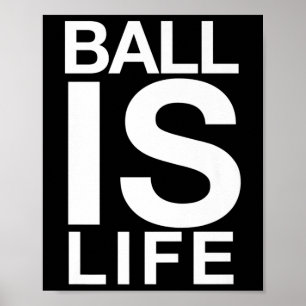 Affiche Ball Est Le Logo De Vie Pour Les Ventilateurs Et L