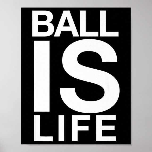 Affiche Ball Est Le Logo De Vie Pour Les Ventilateurs Et L (Devant)