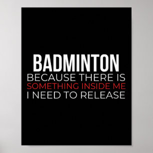 Affiche Ball Shutting de Badminton Racquet Sports Feather