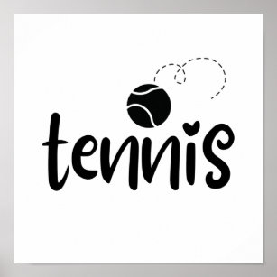 Affiche Balle de tennis.