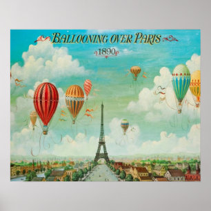 Affiche Ballerie au-dessus de Paris