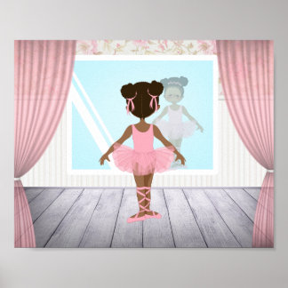 Affiche Ballerina américaine africaine