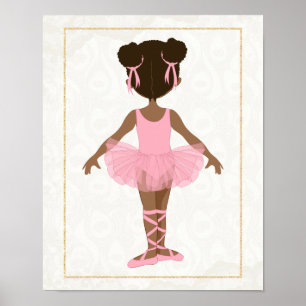 Affiche Ballerina américaine africaine