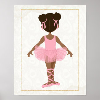 Affiche Ballerina américaine africaine