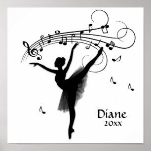 Affiche Ballerina Danser avec musique personnelle