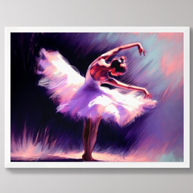 Affiche Ballerina Danseuse Possédant Un Dessin Pastel Viol (Créateur téléchargé)